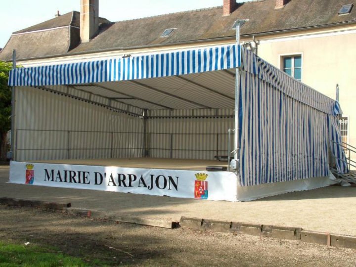 Podium complet Vénasque avec treuils